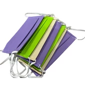 Kép 1/9 - Textil szájmaszk lila, zöld, bézs színekben