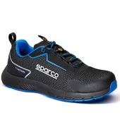 Kép 1/4 - Sparco Suzuka Traction ESD S1PS sötétkék színben, oldalán Traction fehér felirat és logó, kék talppal , fehér csíkkal az oldalán