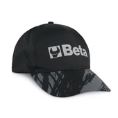 Kép 1/3 - Beta fekete, szürke baseball sapka, szürke &quot;Beta&quot; felirattal az elején