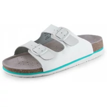 CXS Lisa női fehér papucs, bőr belső talppal