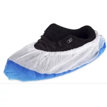 Kék fehér cipővédő fólia talperősítéssel