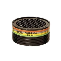 Coverguard Eurmask ABEK1 fekete szűrőbetét narancssárga szürke citromsárga/neon zöld színű kód megjelöléssel