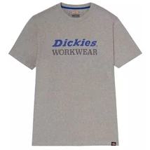 Dickies Rutland szürke kerek nyakú póló kék Dickies szürke workwear felirattal