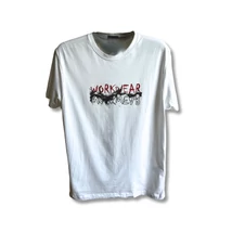 Altamira fehér kerek nyakú póló piros Workwear felirattal