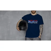 Altamira sötétkék kerek nyakú póló workwear felirattal