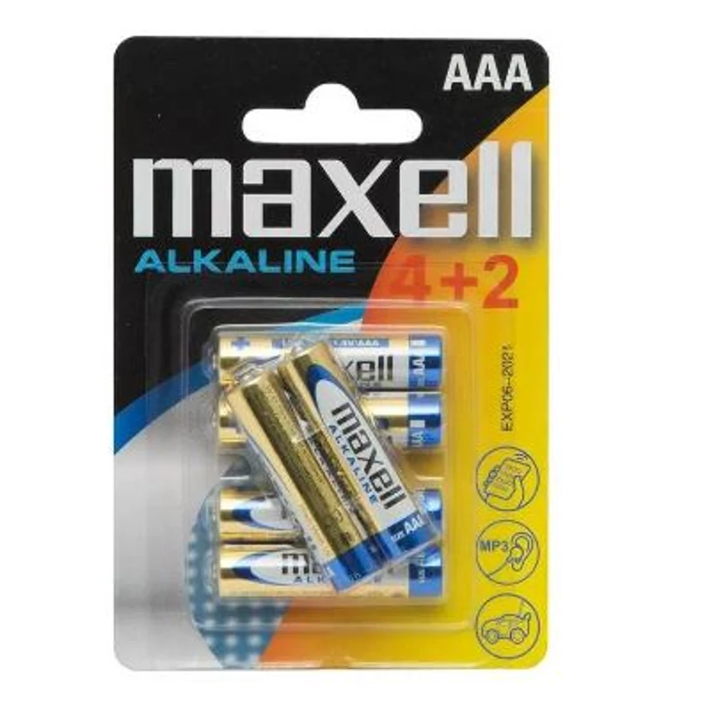 6 db AAA maxell mikroceruzaelem