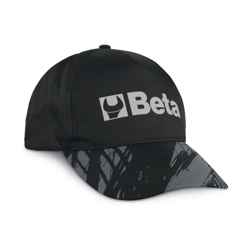 Beta fekete, szürke baseball sapka, szürke &quot;Beta&quot; felirattal az elején