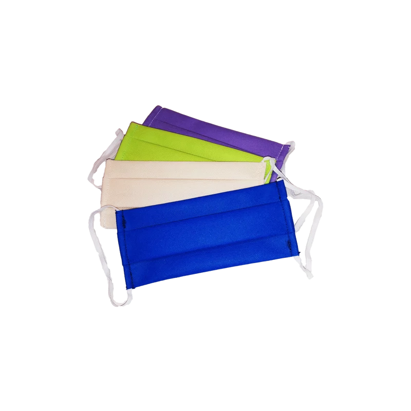 Textil lila zöld fehér kék szájmaszk